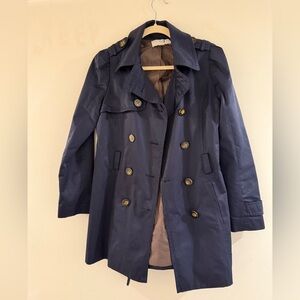 Forever 21 Navy Trench Coat